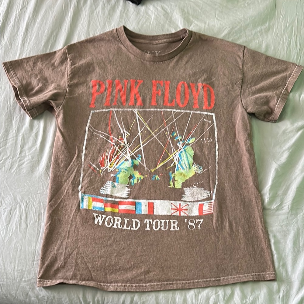 Pink Floyd Brown Short Sleeve Graphic Tee